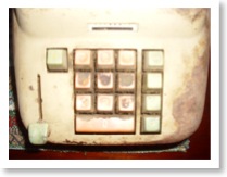 Vista del teclado de la calculadora