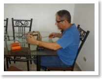 Removiendo la carcaza
