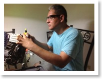 Colocando los bushings.